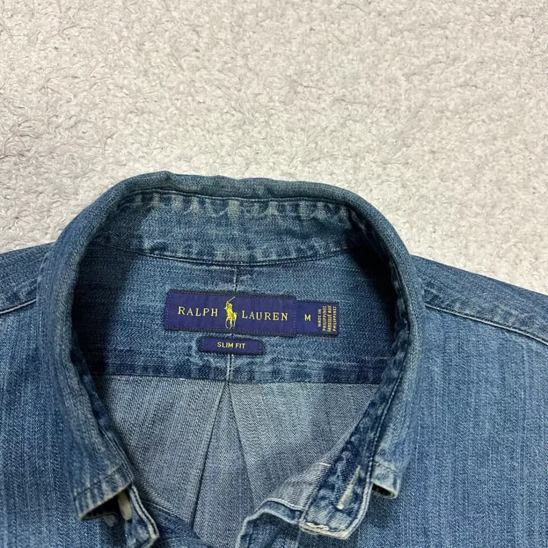 폴로 데님 셔츠 m 상품이미지4