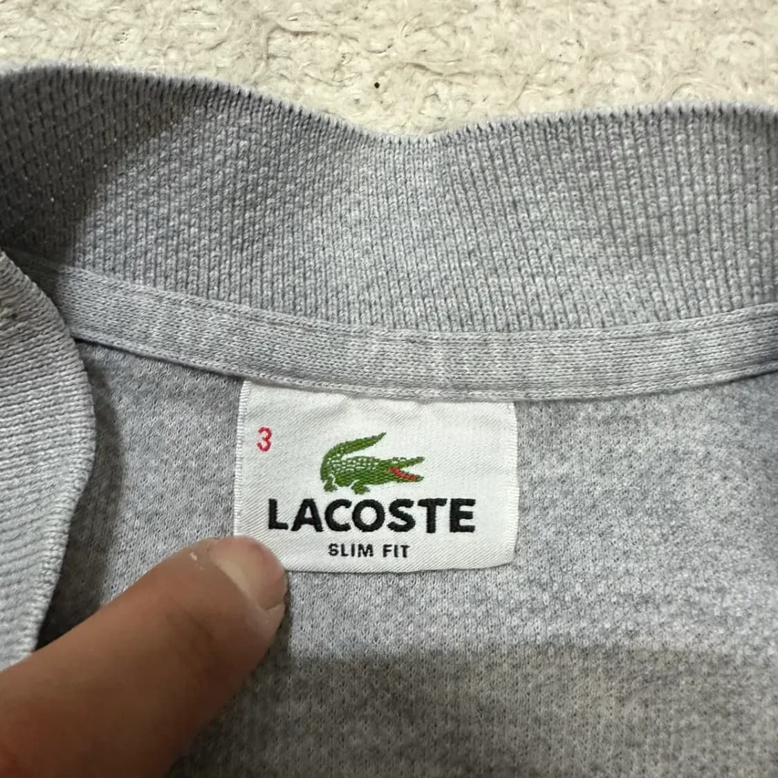 라코스테 긴팔 카라티 슬림핏 95 상품이미지3