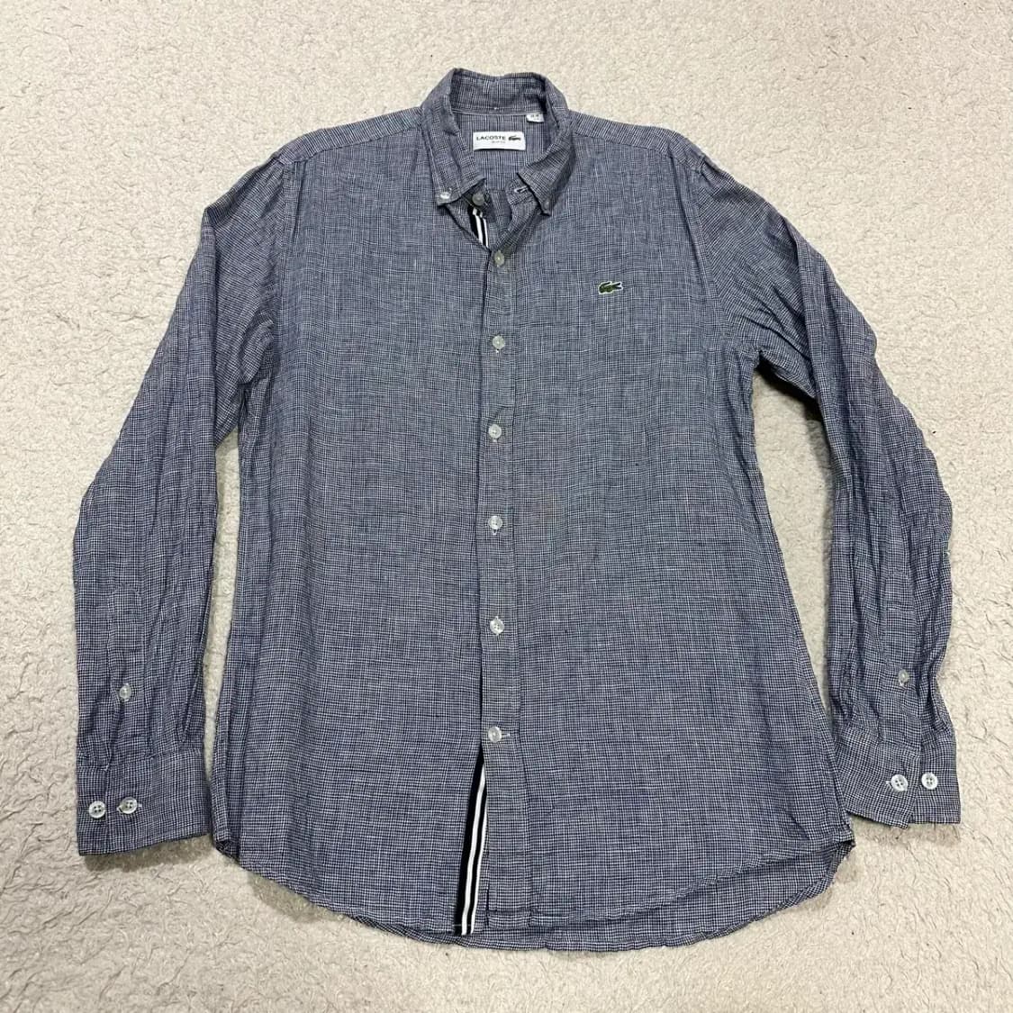 라코스테 린넨 셔츠 체크 95 상품이미지1