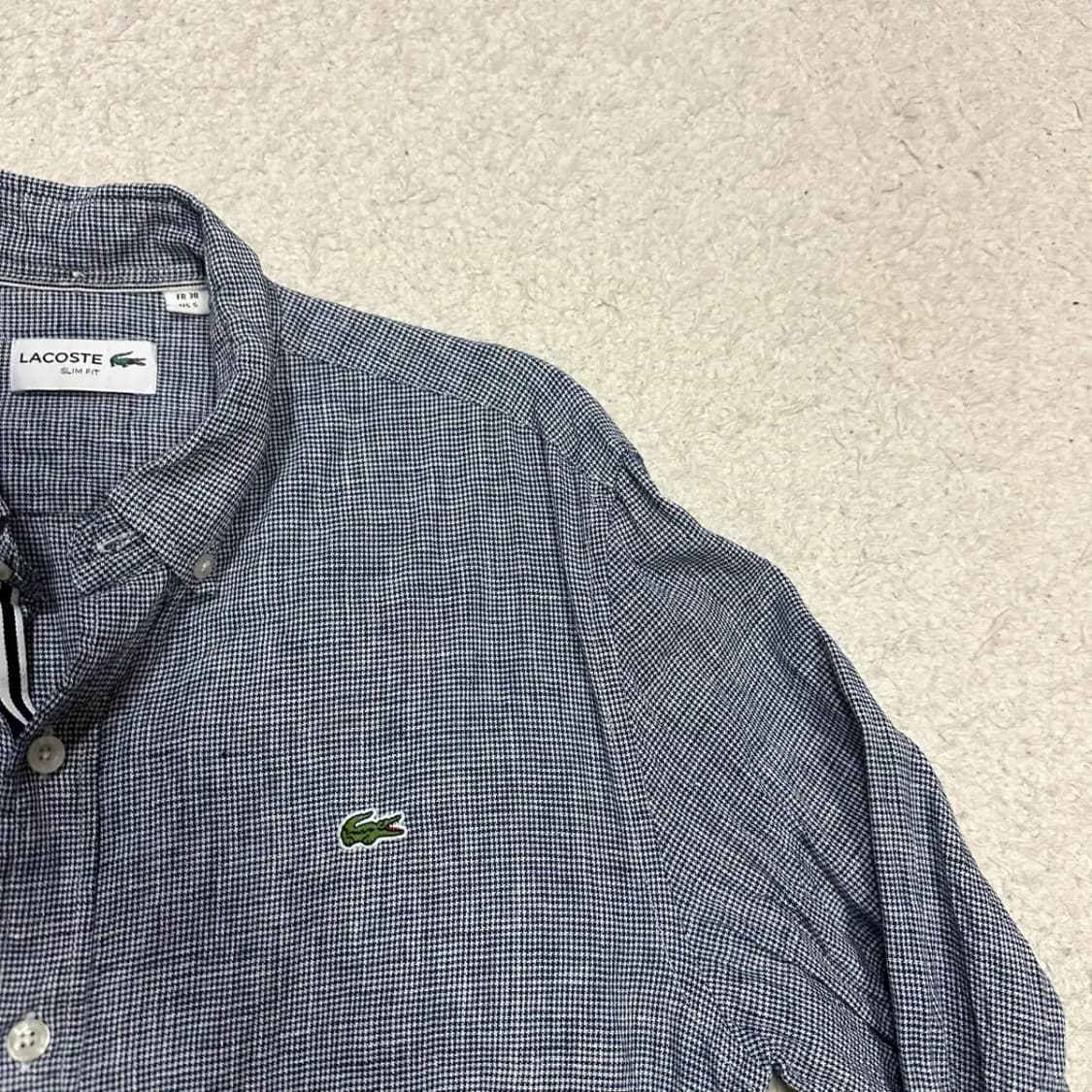 라코스테 린넨 셔츠 체크 95 상품이미지2