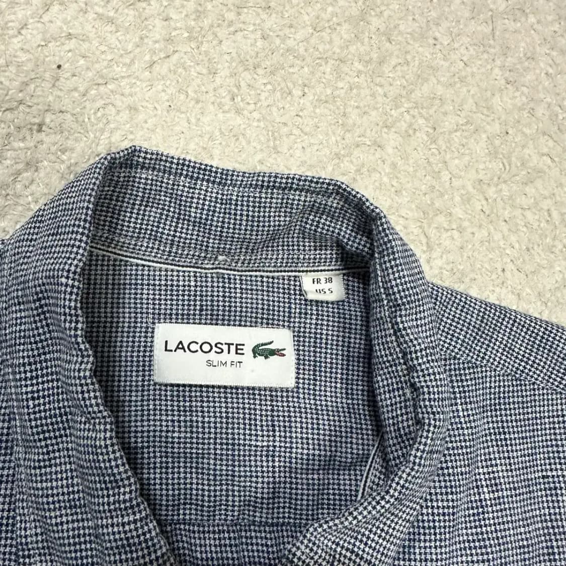 라코스테 린넨 셔츠 체크 95 상품이미지3