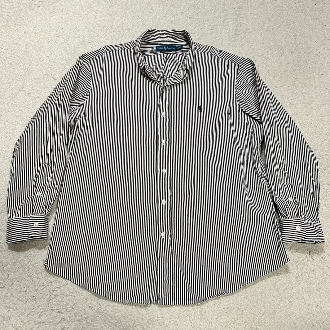 폴로 스트라이프 긴팔 셔츠 XXL 상품이미지1