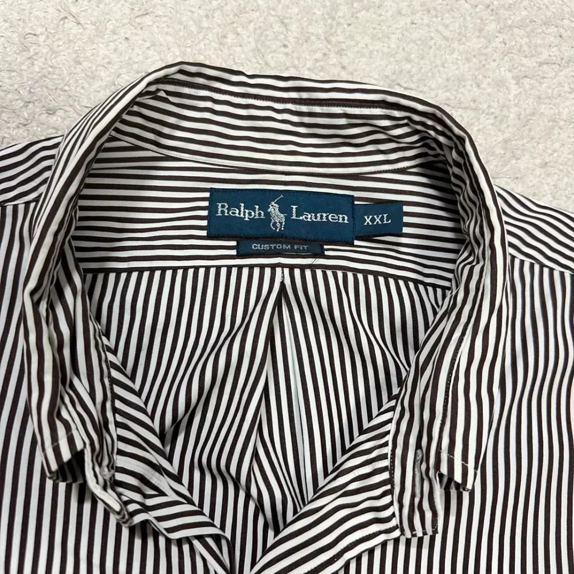 폴로 스트라이프 긴팔 셔츠 XXL 상품이미지3