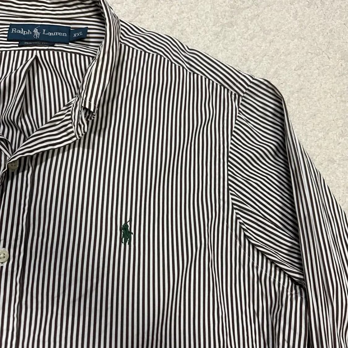 폴로 스트라이프 긴팔 셔츠 XXL 상품이미지4
