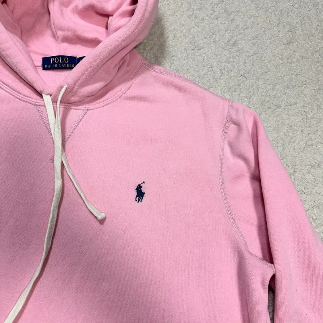 폴로 랄프로렌 핑크 후드티 기모 L 상품이미지2