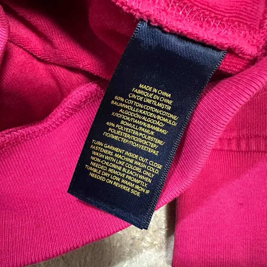 폴로 랄프로렌 핑크색 후드집업 여성 추천 상품이미지4