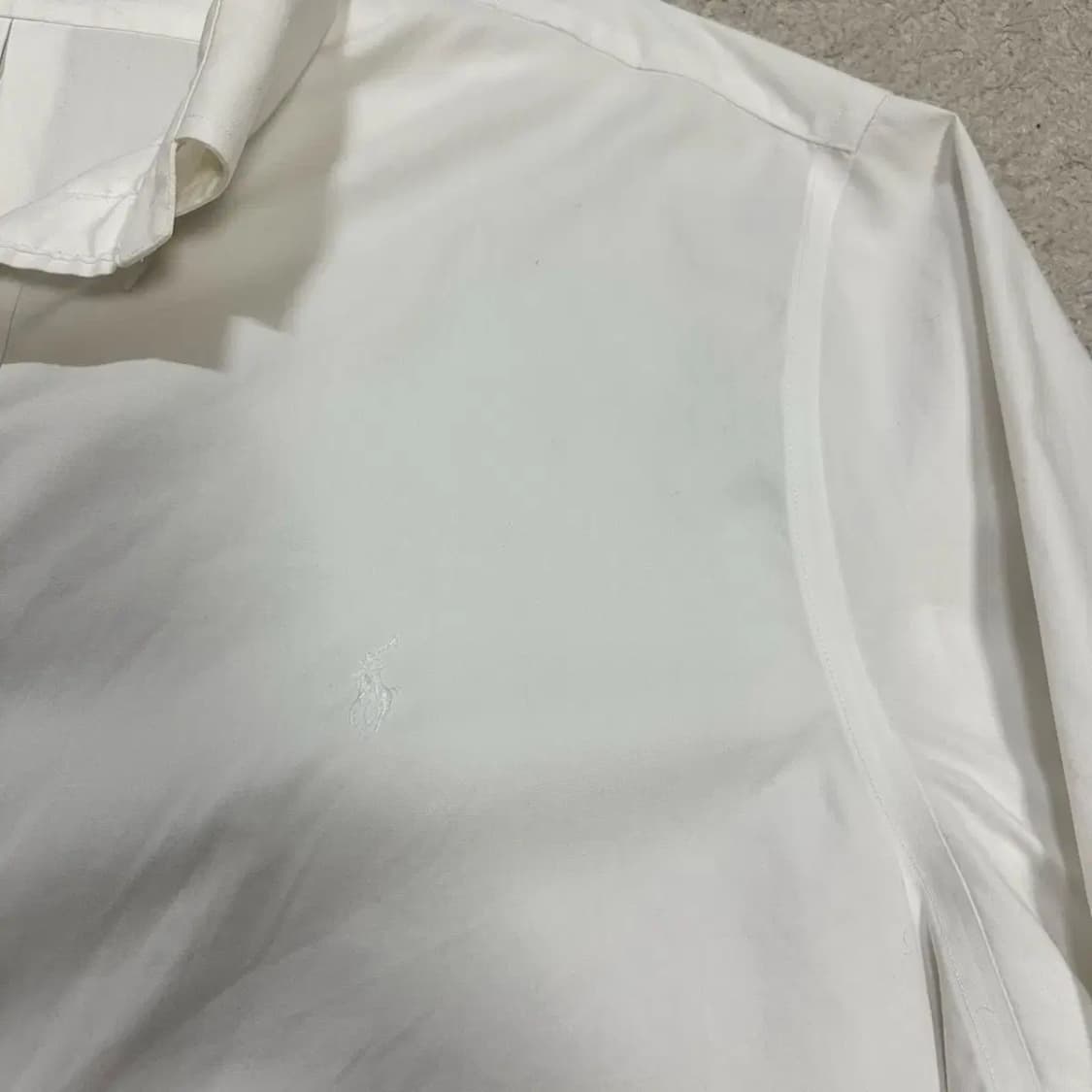 폴로 셔츠 화이트 화이트포니 오버핏 상품이미지2