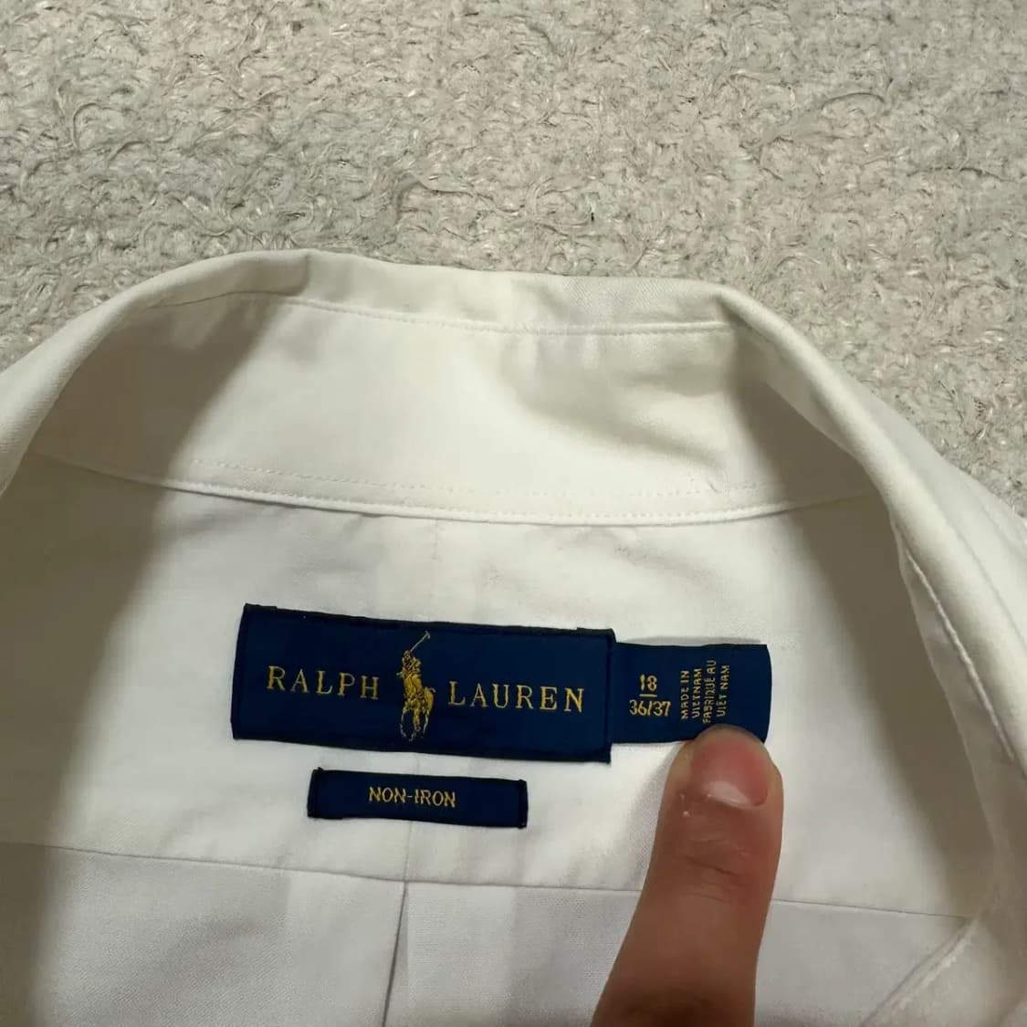 폴로 셔츠 화이트 화이트포니 오버핏 상품이미지3