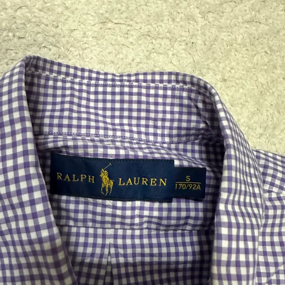 폴로 랄프로렌 깅엄체크 셔츠 남방 s 상품이미지3