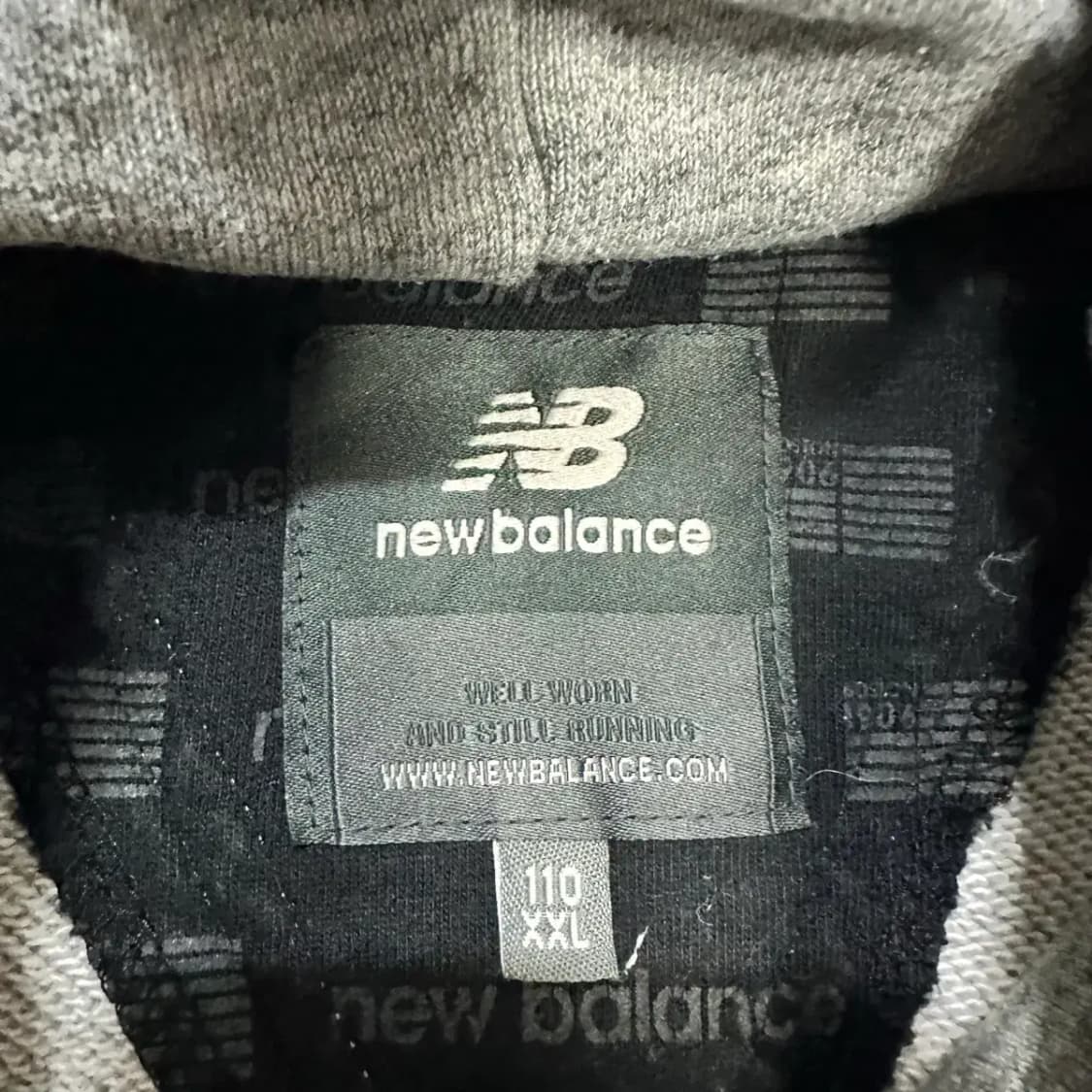 뉴발란스 그레이 후드티 xxl 110 상품이미지3