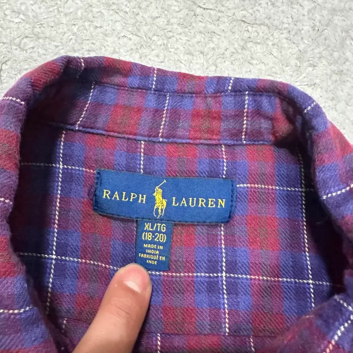 폴로 랄프로렌 체크 셔츠 남방 긴팔 상품이미지3