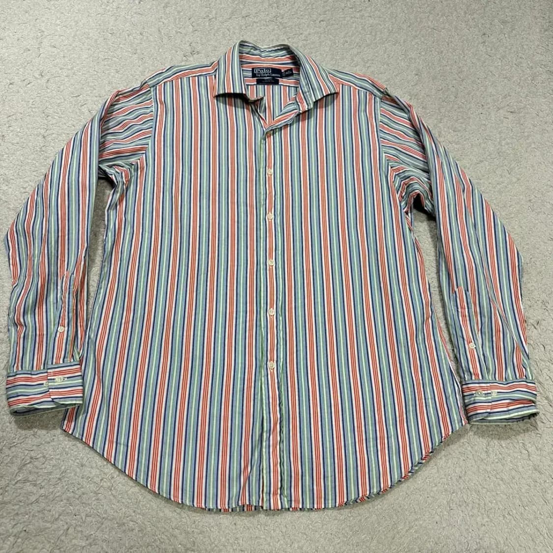 폴로 스트라이프 셔츠 남방 오버핏 상품이미지1