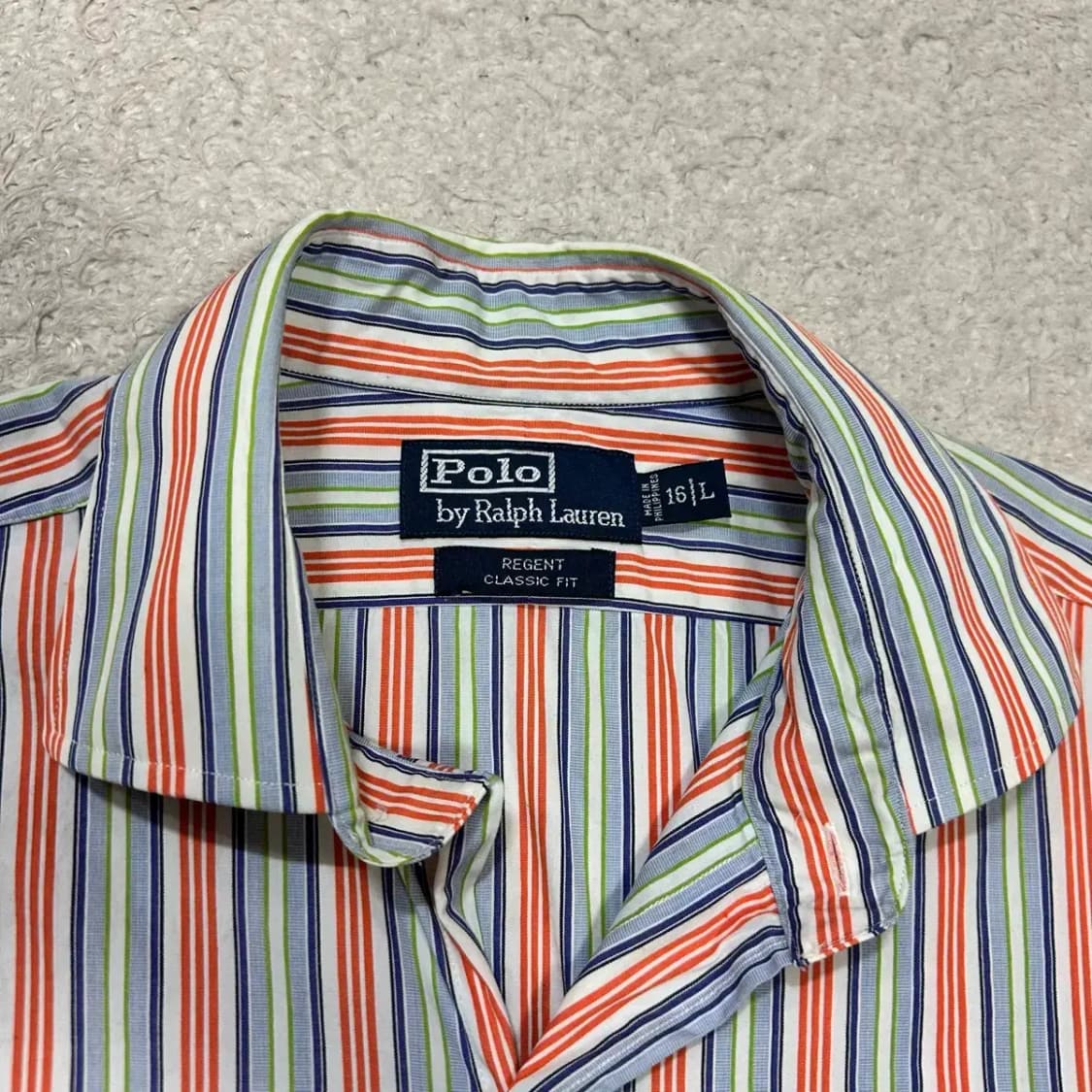 폴로 스트라이프 셔츠 남방 오버핏 상품이미지2