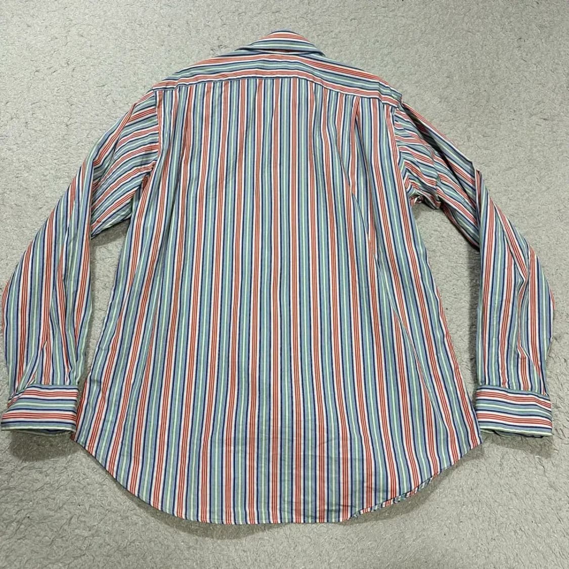 폴로 스트라이프 셔츠 남방 오버핏 상품이미지4