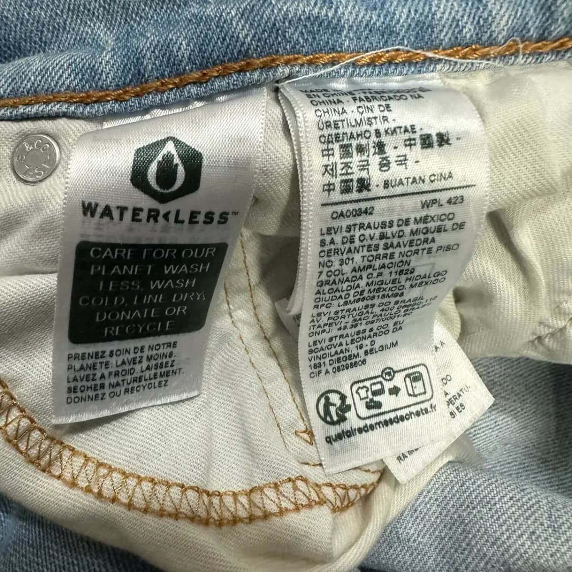 리바이스 502 청바지 데님 팬츠 32인치 상품이미지3