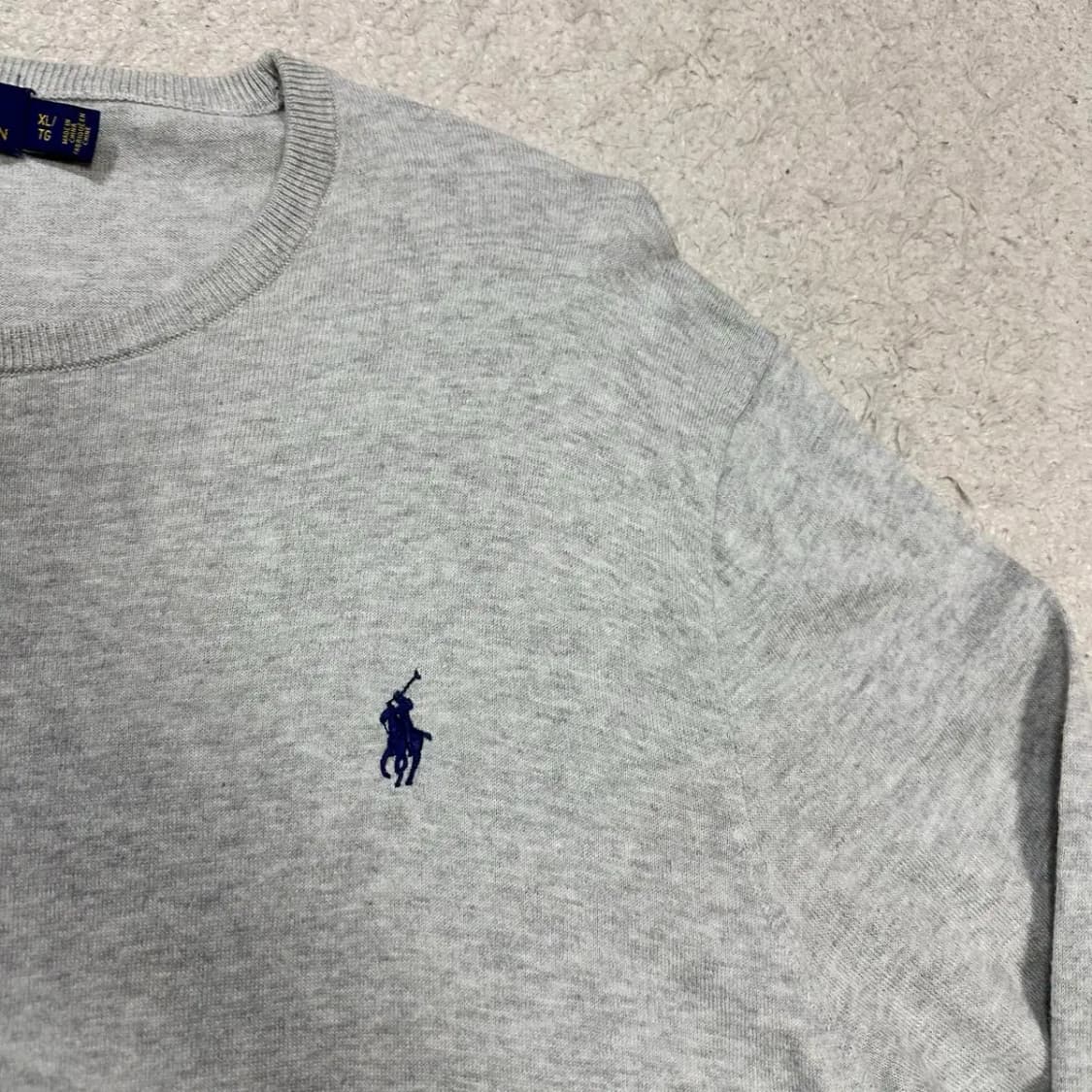 폴로 랄프로렌 긴팔 니트 그레이 캐시미어 혼방 상품이미지2