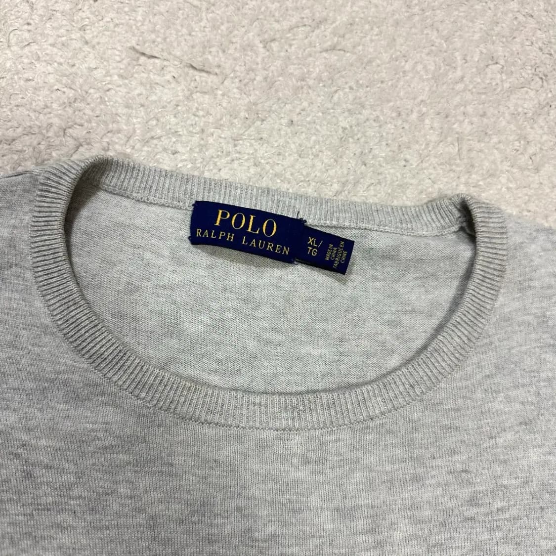 폴로 랄프로렌 긴팔 니트 그레이 캐시미어 혼방 상품이미지3