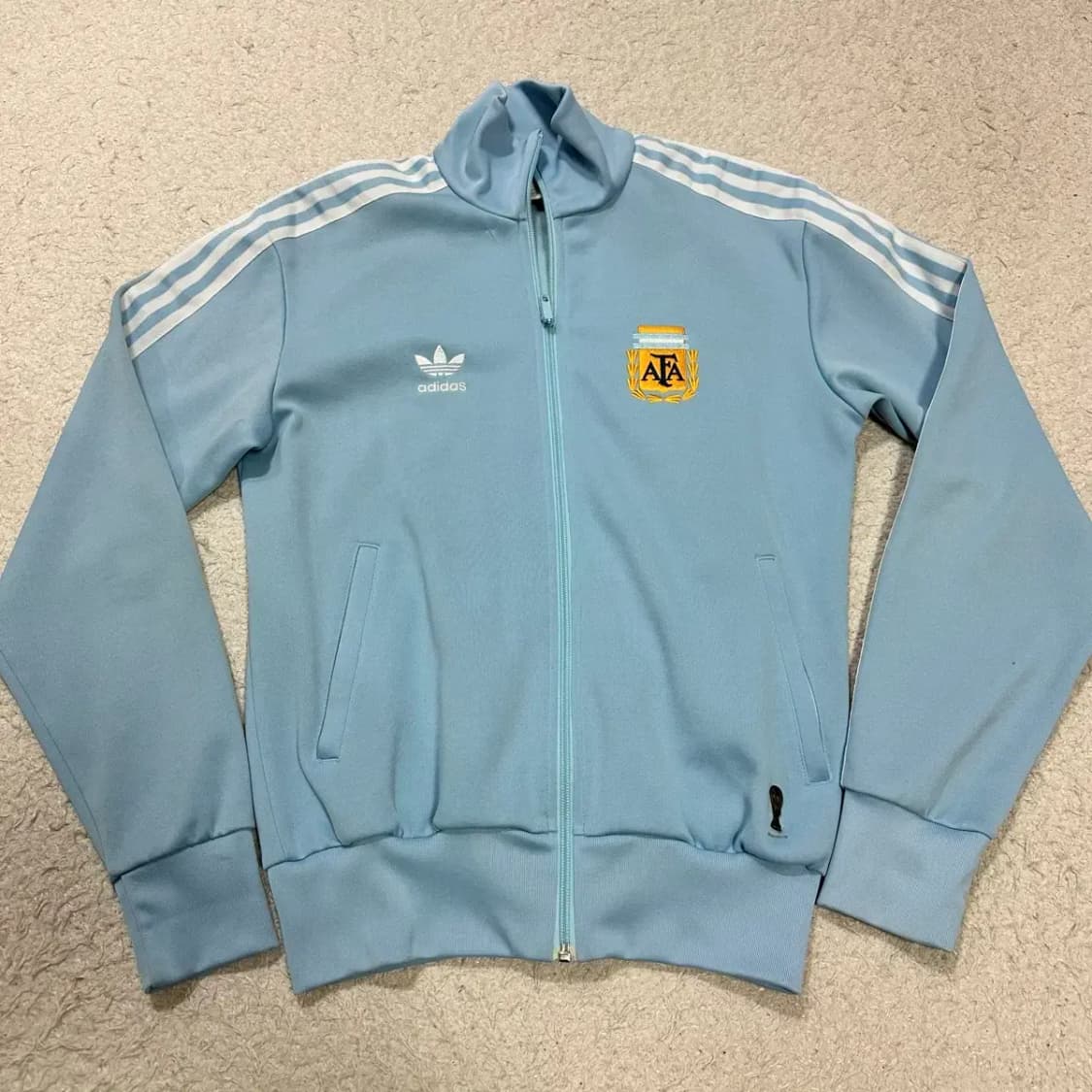 아디다스 아르헨티나 져지 트랙탑 하늘색 s 상품이미지1