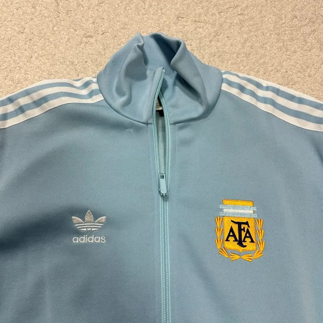 아디다스 아르헨티나 져지 트랙탑 하늘색 s 상품이미지3