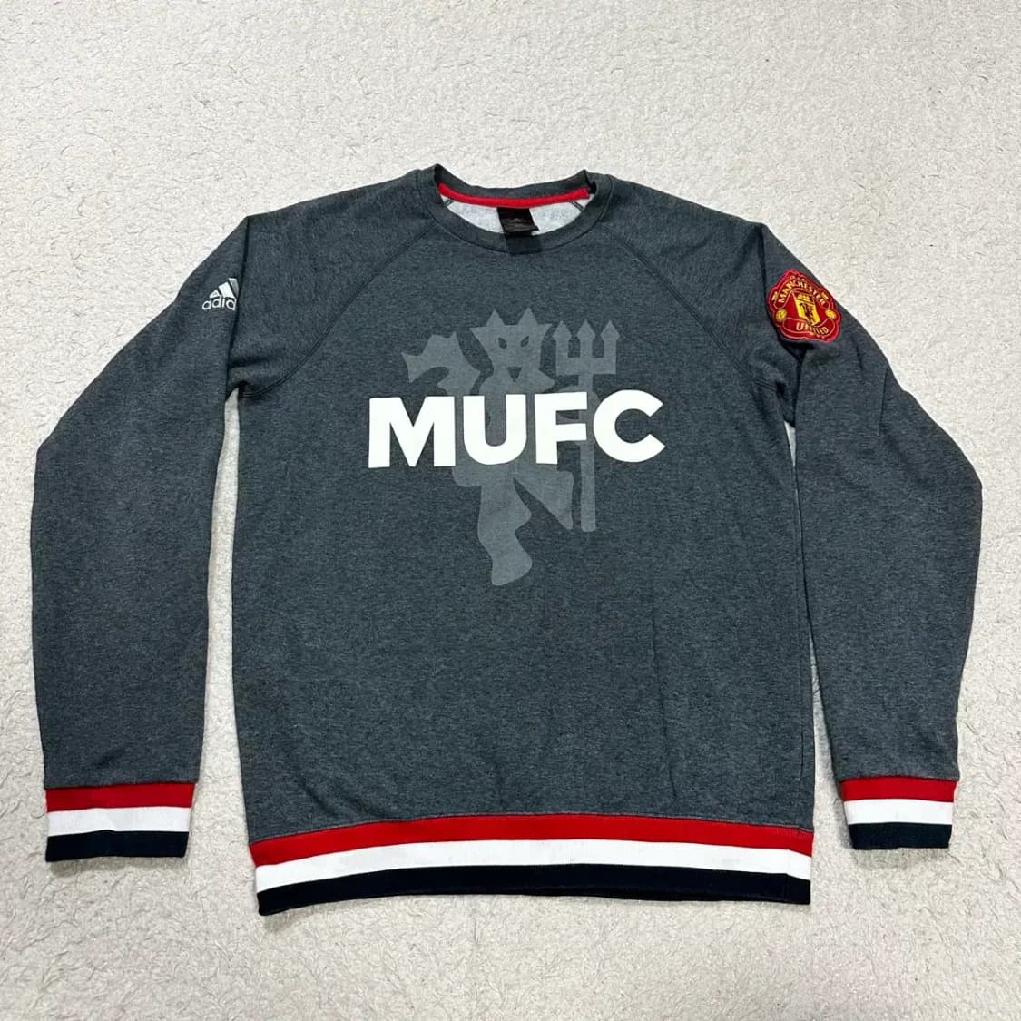 아디다스 맨유 맨투맨 기모 m 95 상품이미지1