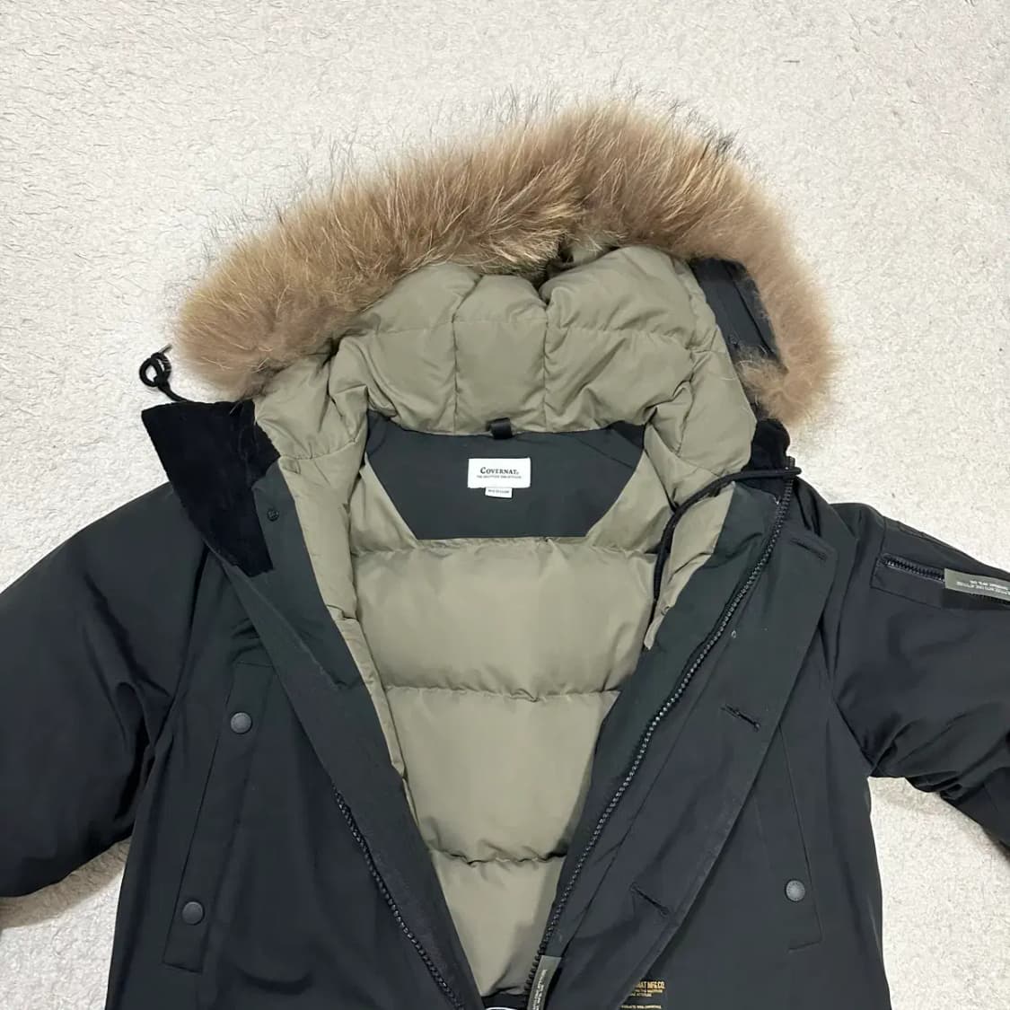 커버낫 블랙 패딩 점퍼 m 상품이미지2