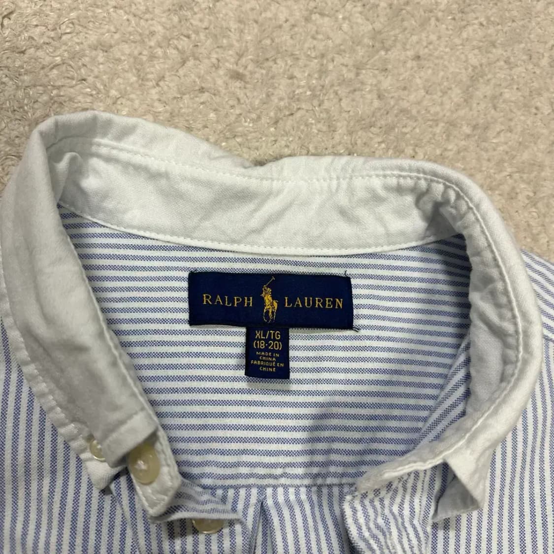 폴로 랄프로렌 스트라이프 셔츠 남방 빅포니 상품이미지3