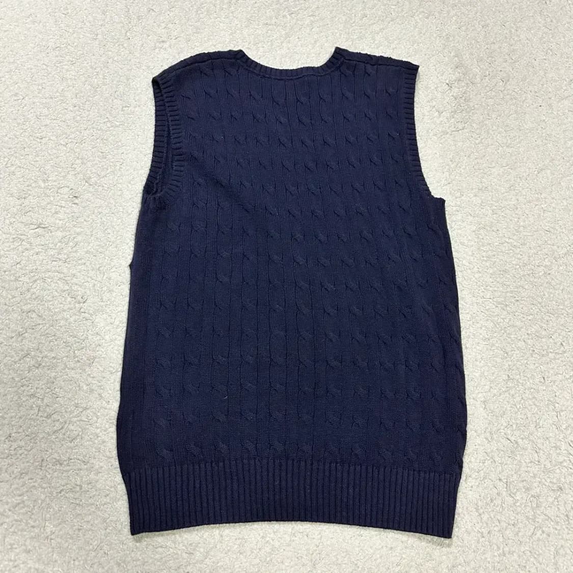 폴로 랄프로렌 니트 조끼 네이비 상품이미지5
