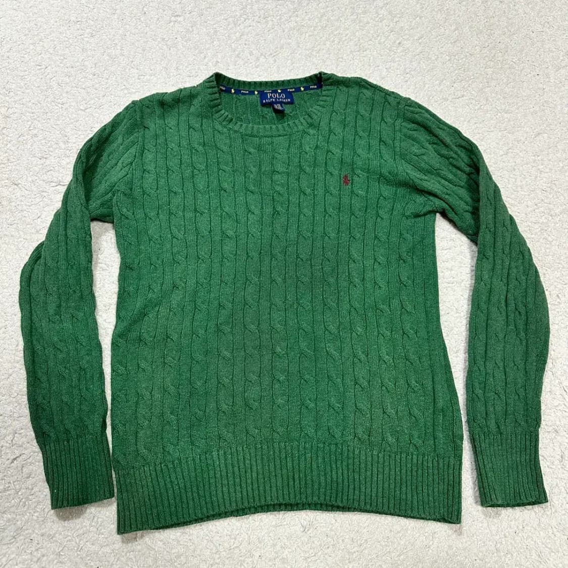 폴로 랄프로렌 케이블 니트 그린 상품이미지1