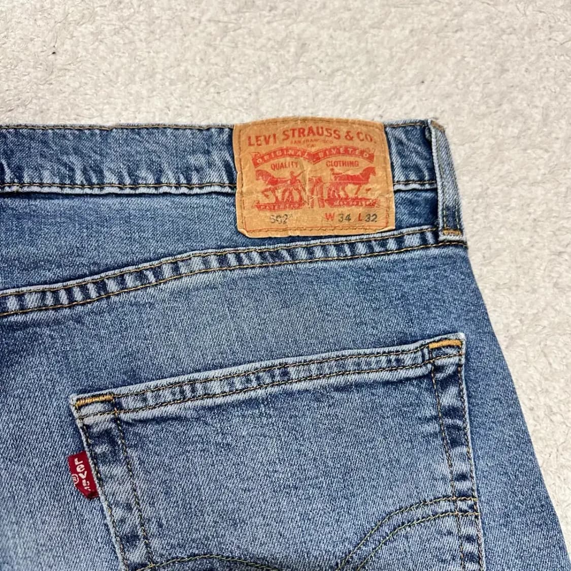 리바이스 502 청바지 데님 팬츠 32인치 34인치 상품이미지7