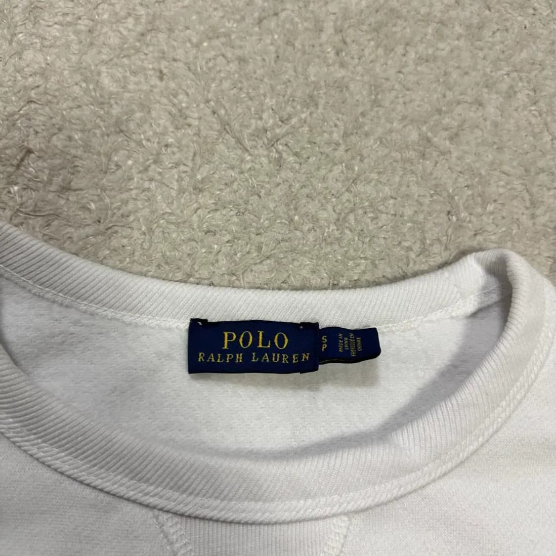 폴로 맨투맨 화이트 기모 여성 s 상품이미지3