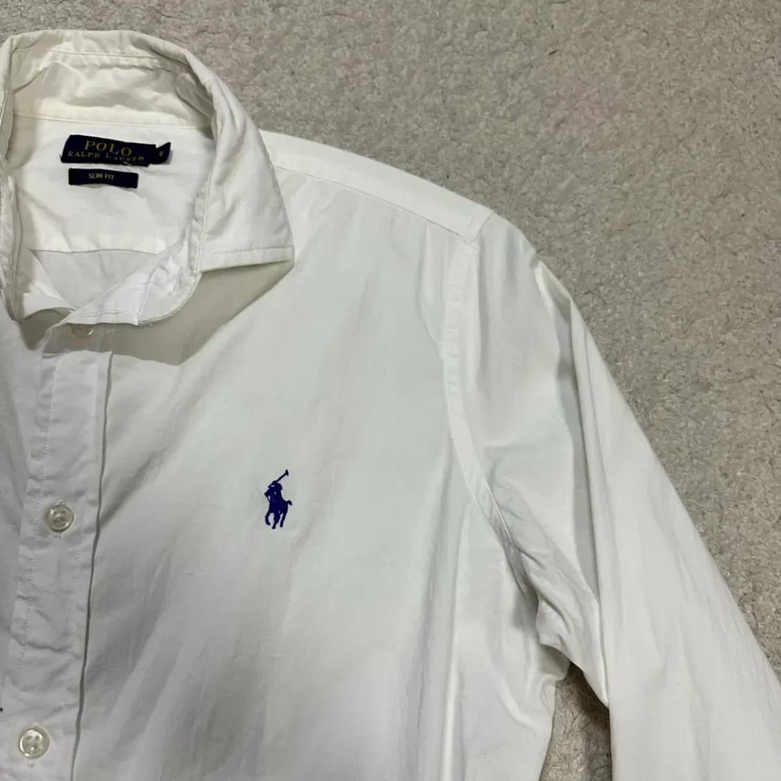 폴로 랄프로렌 슬림핏 화이트 셔츠 여성 8 상품이미지2