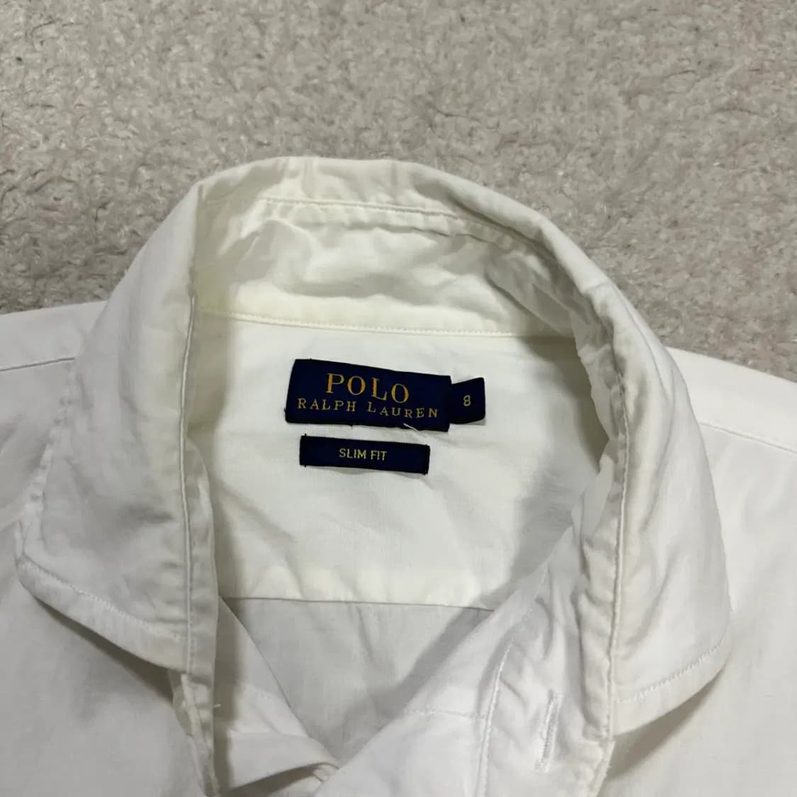 폴로 랄프로렌 슬림핏 화이트 셔츠 여성 8 상품이미지3