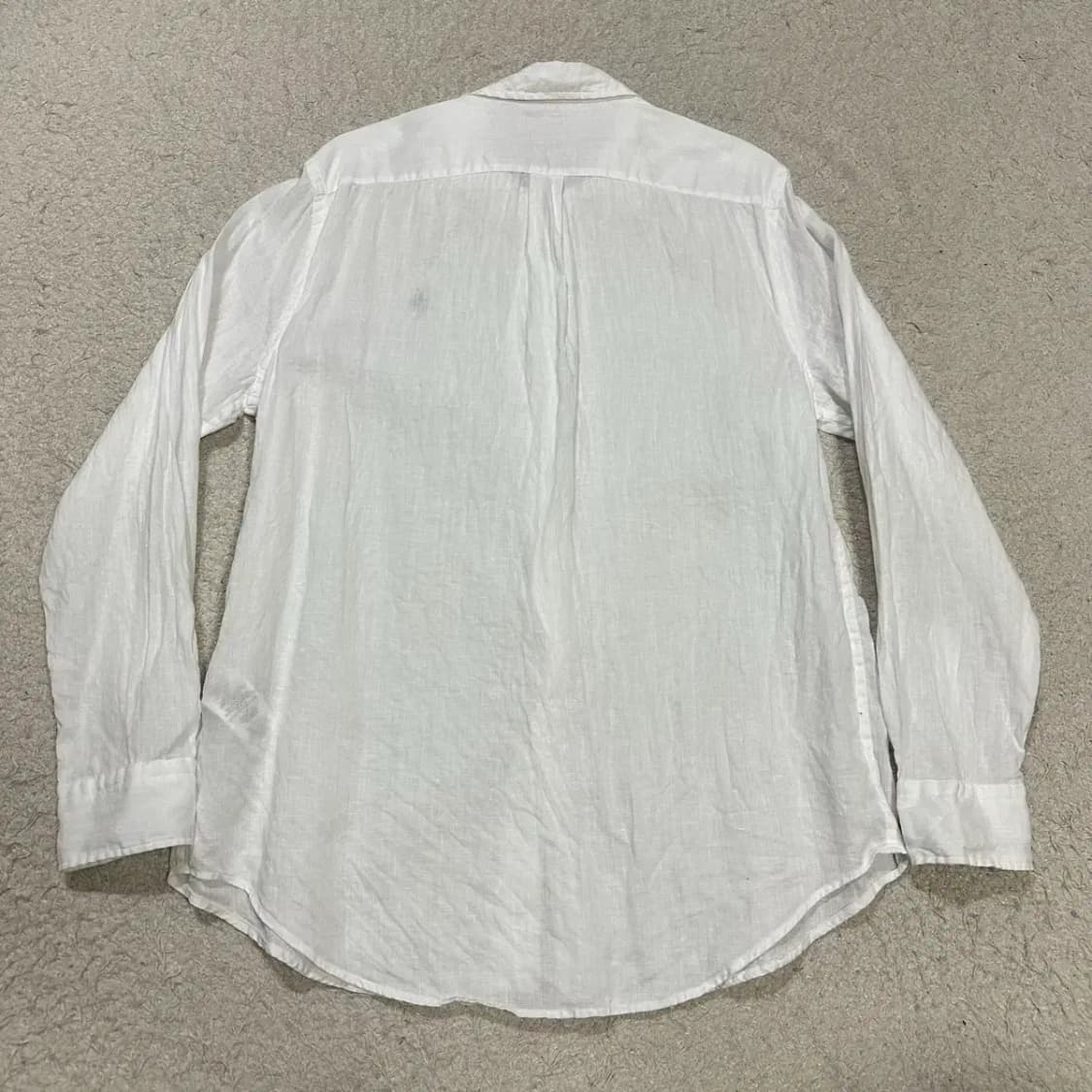 폴로 랄프로렌 린넨 셔츠 화이트 긴팔 L 상품이미지5