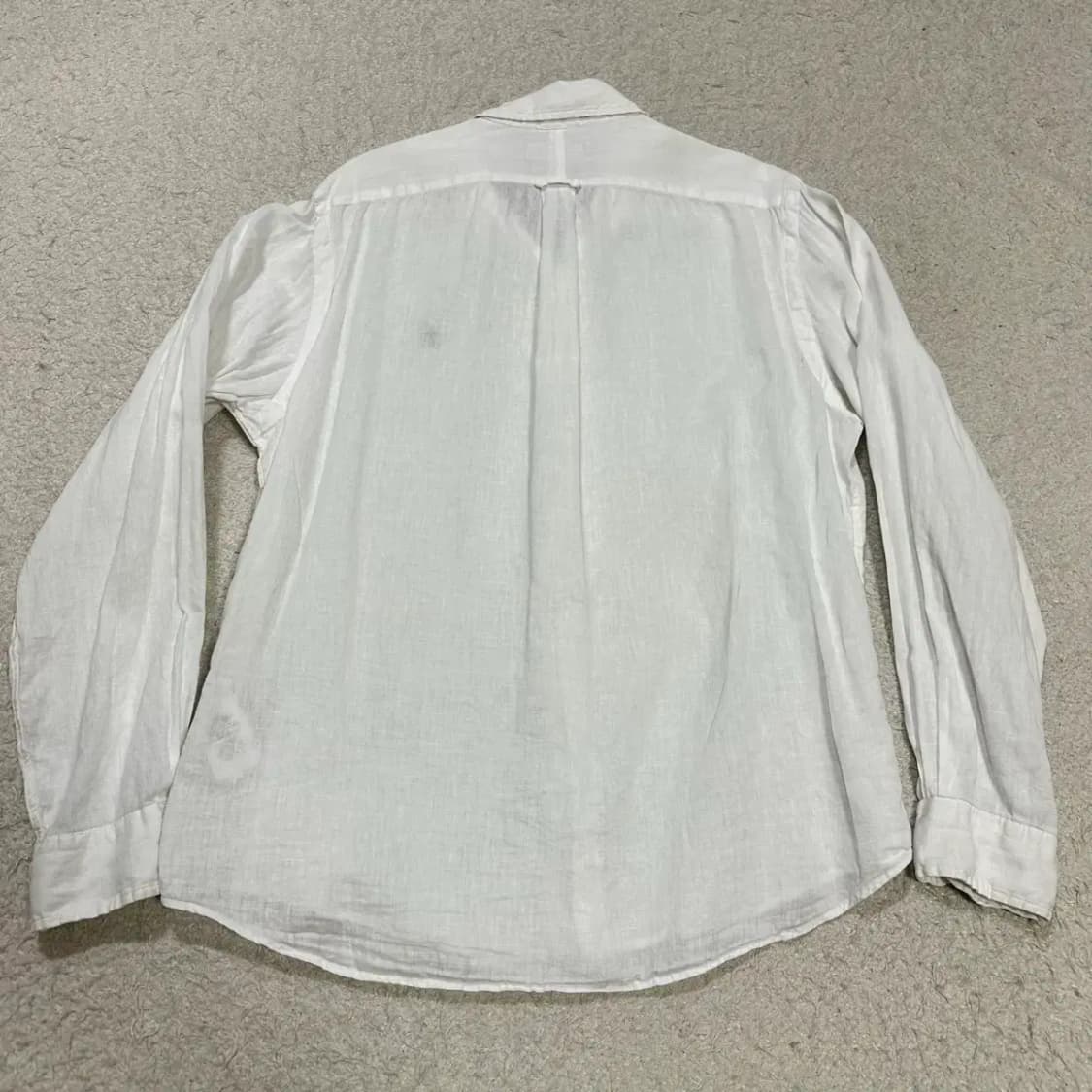 폴로 랄프로렌 린넨 긴팔 셔츠 화이트 m 상품이미지6