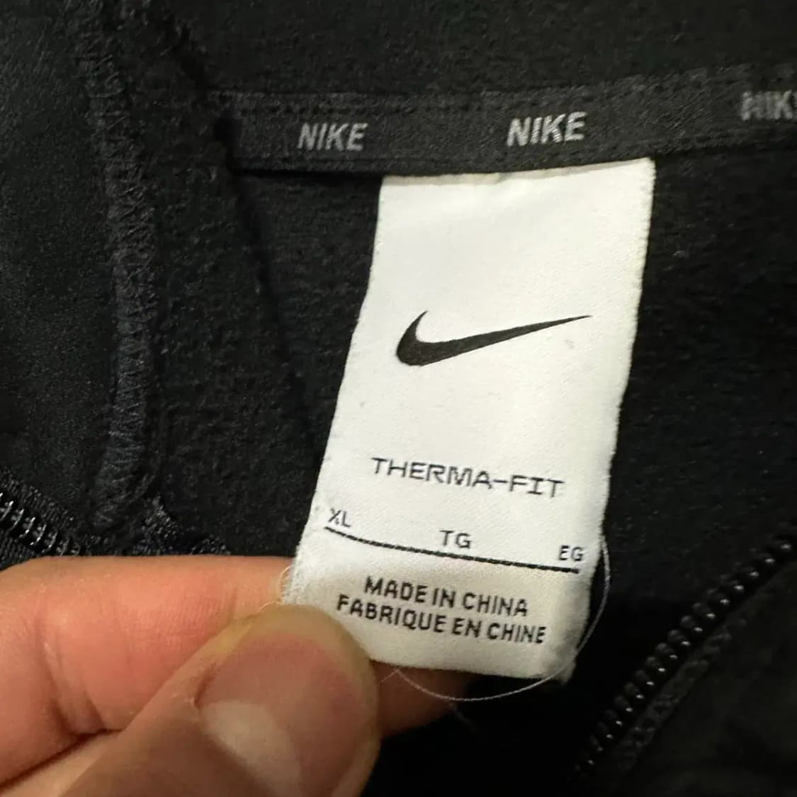 나이키 블랙 후드집업 기모 xl 105 상품이미지4