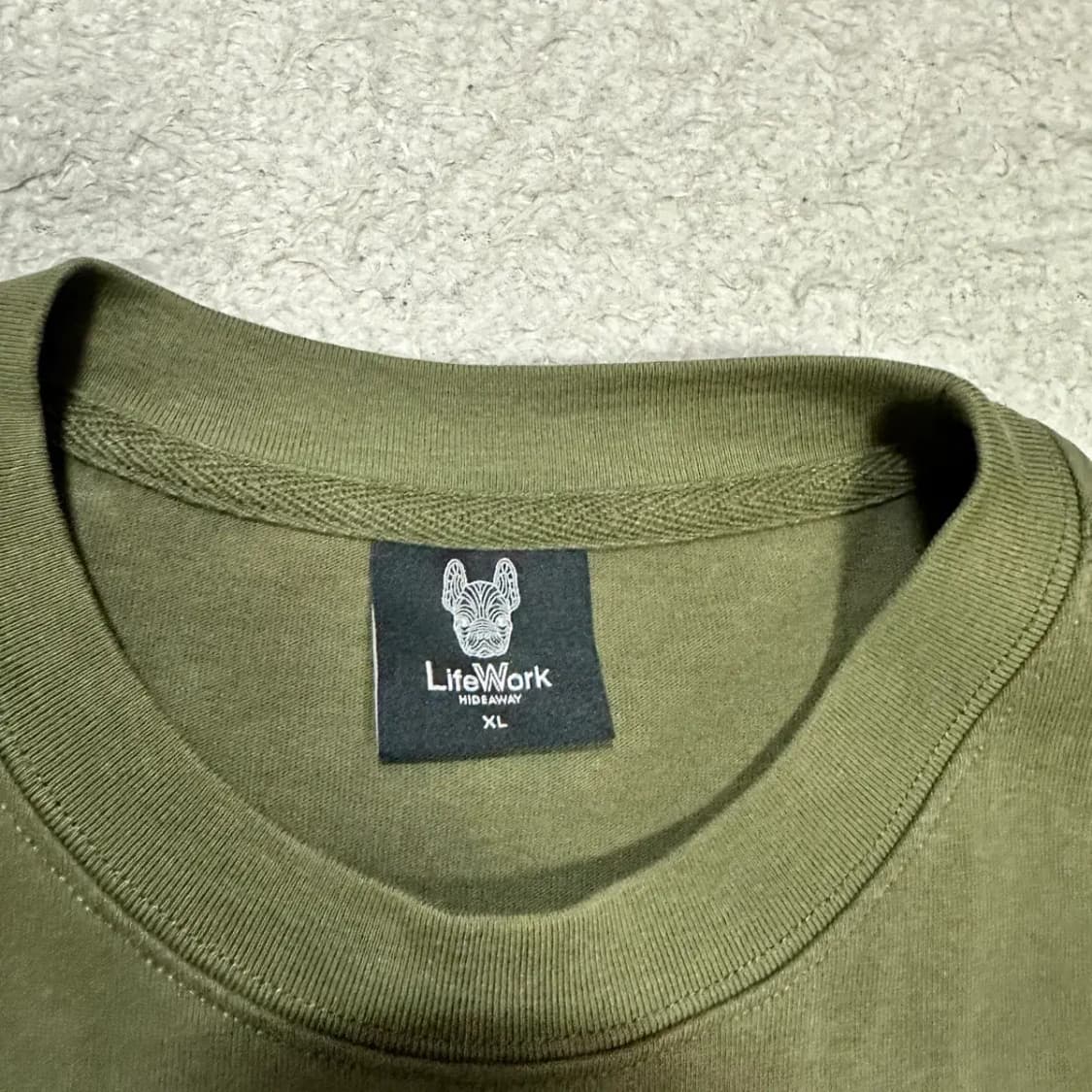 라이프워크 강아지 반팔 티셔츠 카키 xl 상품이미지3