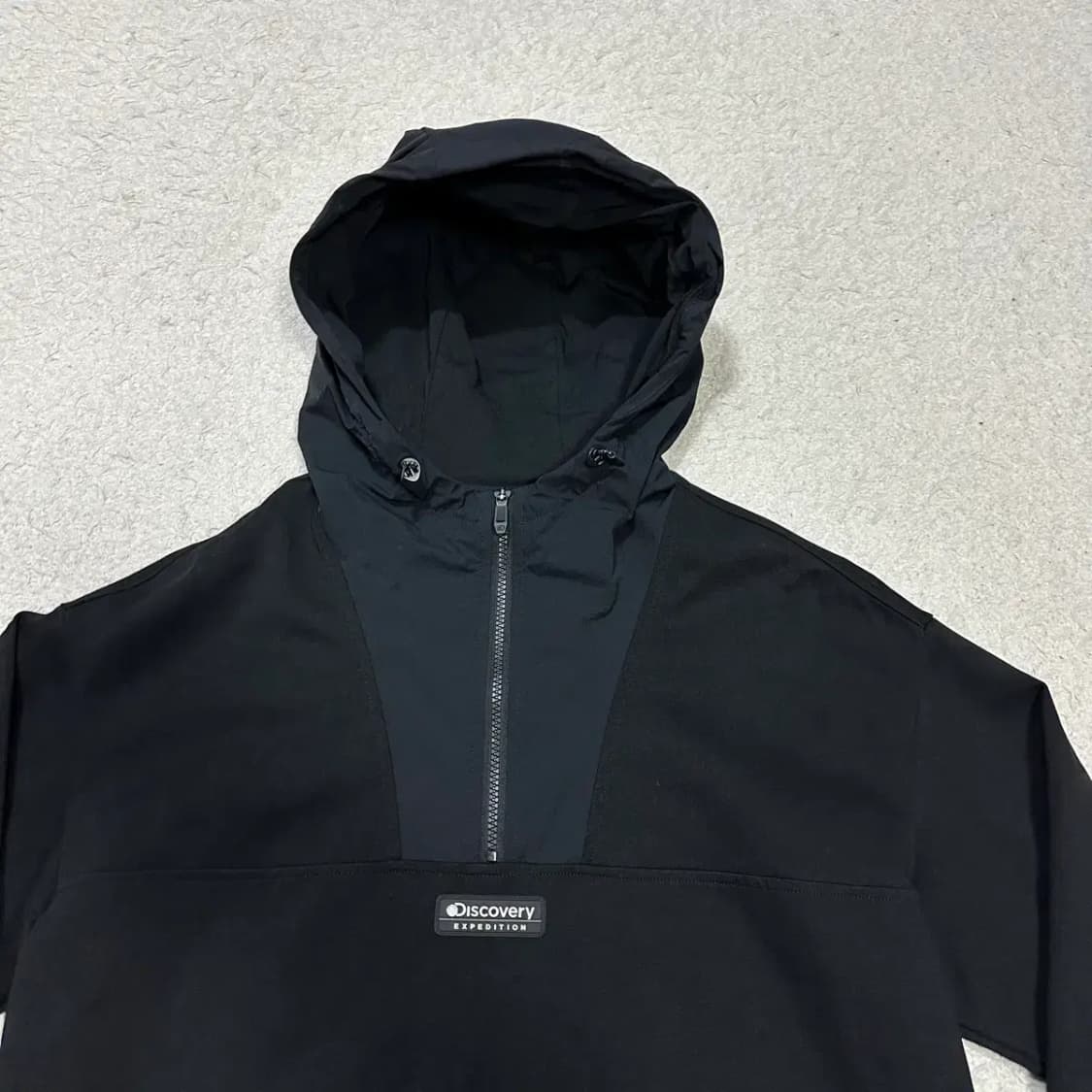 디스커버리 블랙 후드 아노락 티셔츠 105 상품이미지2