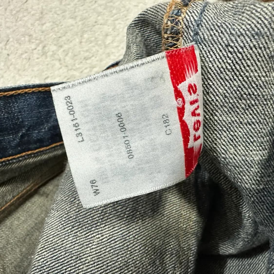리바이스 501 데님 팬츠 빈티지 워싱진 29인치 상품이미지5