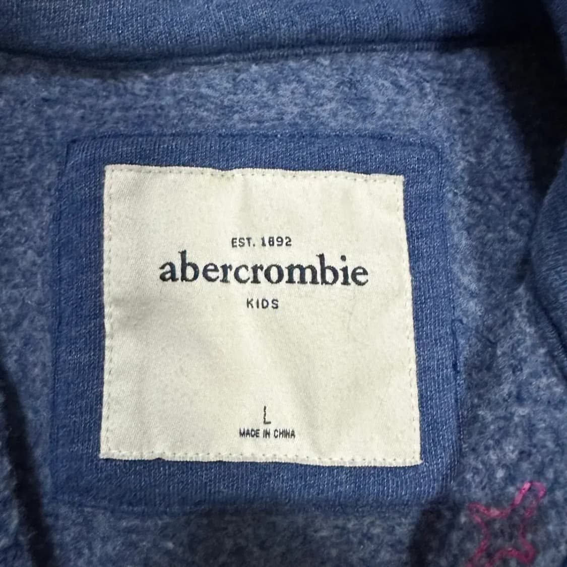 아베크롬비 NY 자수 후드집업 네이비 상품이미지3