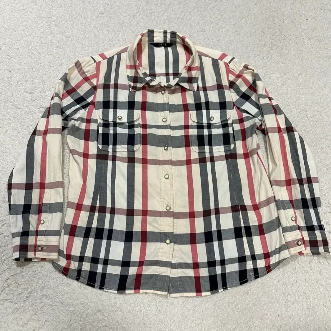 닥스 체크 남방 긴팔 셔츠 여성 상품이미지1