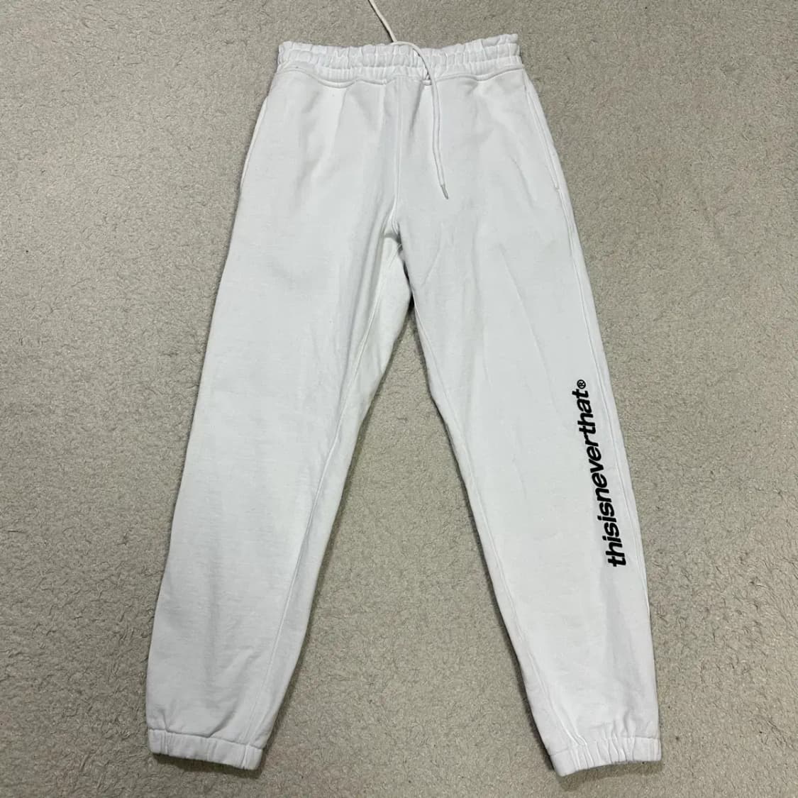 디스이즈네버댓 화이트 트레이닝 바지 팬츠 s 상품이미지1