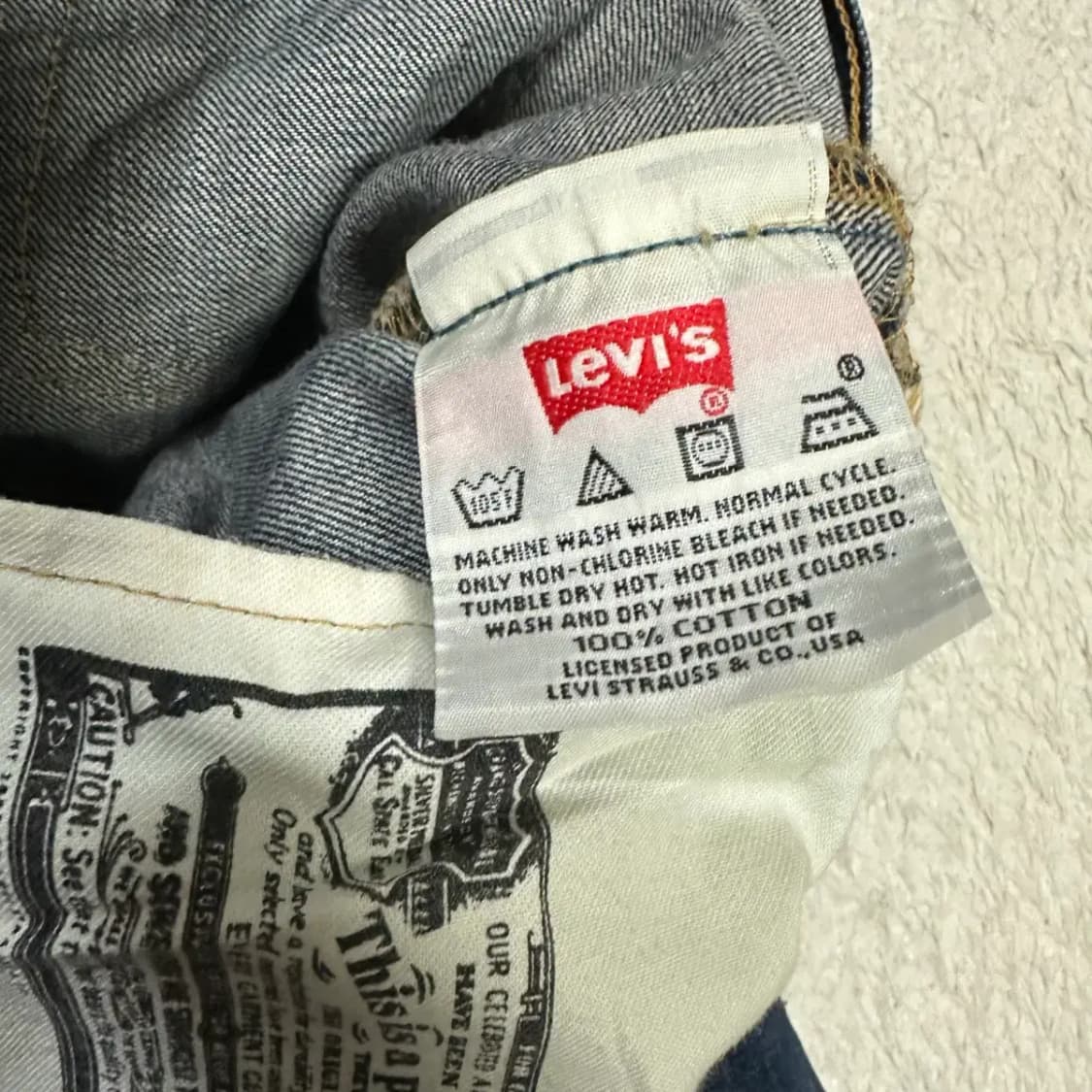 리바이스 501 청바지 데님 팬츠 32인치 상품이미지4