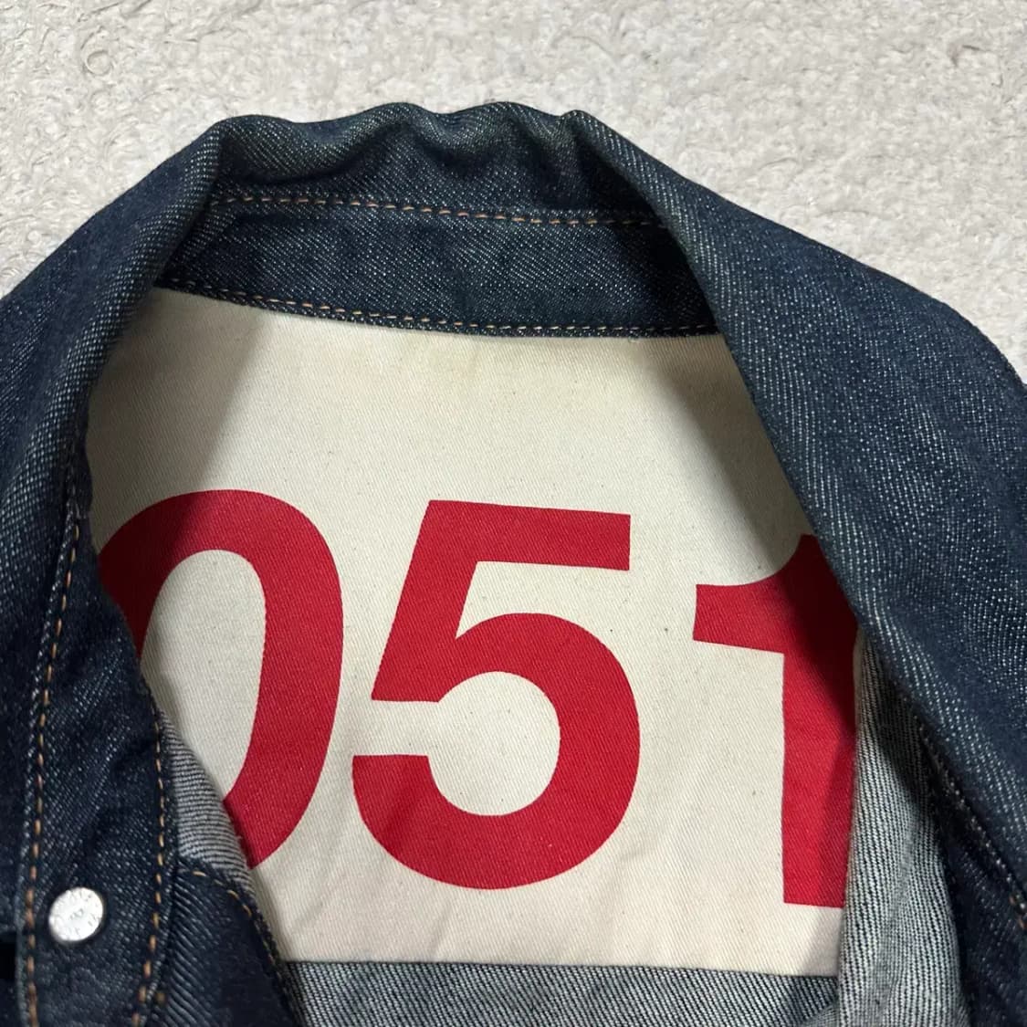 플랙 데님 자켓 m 상품이미지2