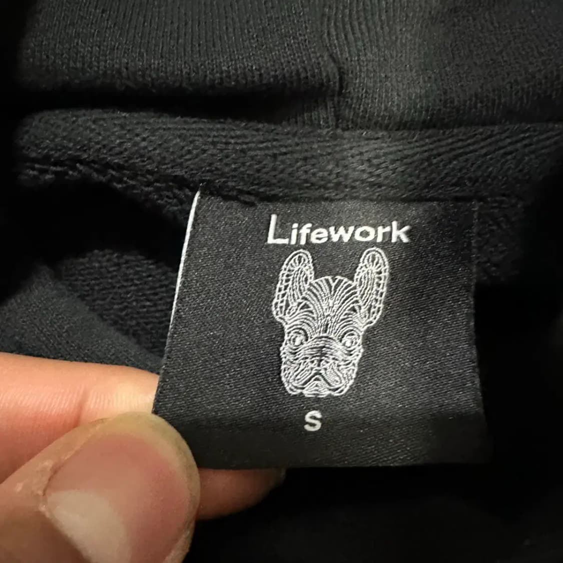 라이프워크 강아지 후드티 블랙 s 상품이미지3
