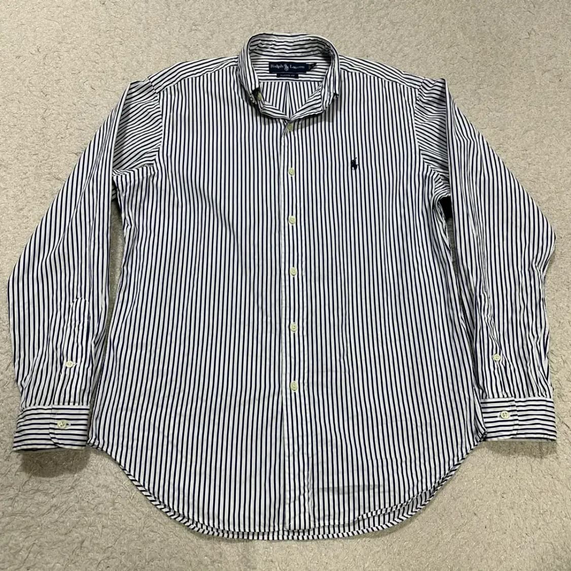 폴로 랄프로렌 스트라이프 긴팔 셔츠 m 상품이미지1