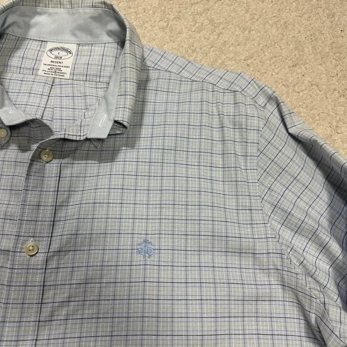 브룩스브라더스 체크 셔츠 남방 L 상품이미지2