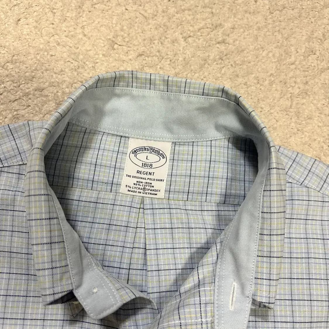 브룩스브라더스 체크 셔츠 남방 L 상품이미지3