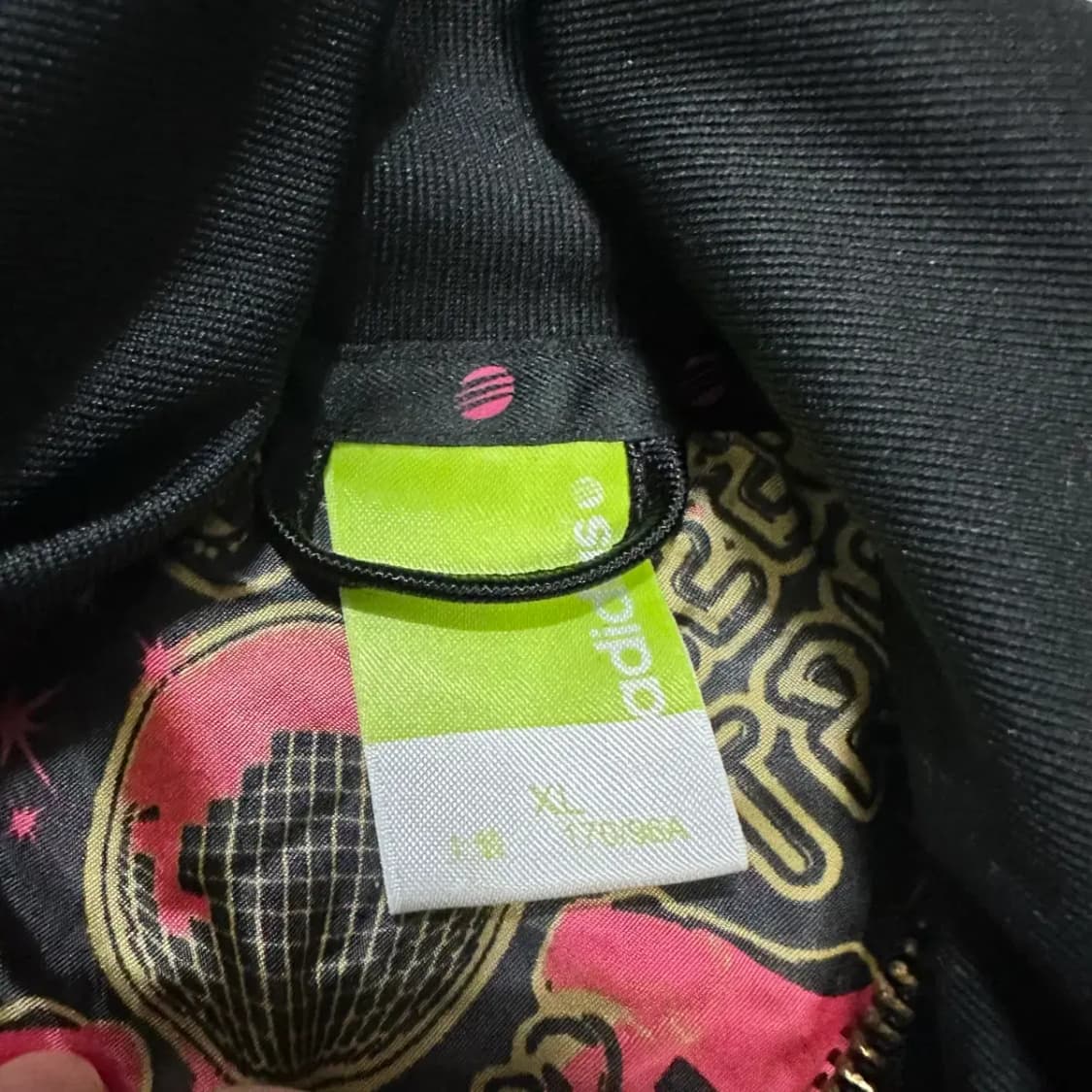 아디다스 블랙/골드 삼선 트랙탑 져지 여성 xl 상품이미지4