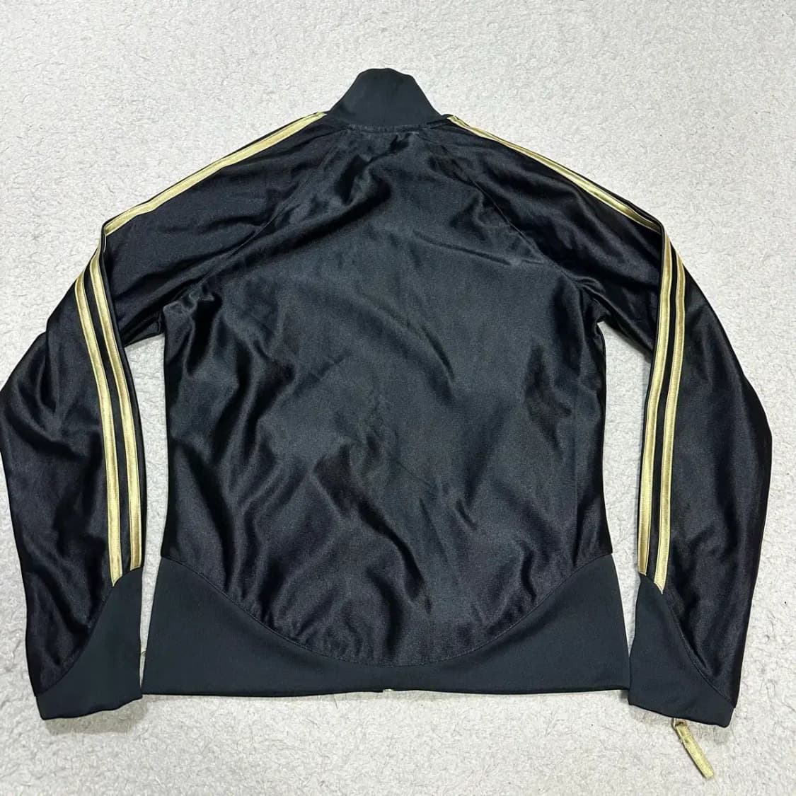 아디다스 블랙/골드 삼선 트랙탑 져지 여성 xl 상품이미지6