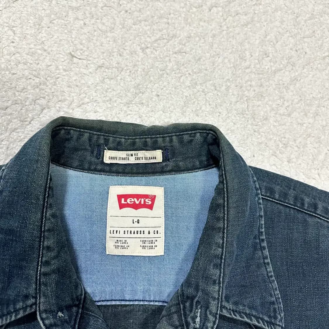 리바이스 웨스턴 데님 셔츠 L 100 상품이미지3